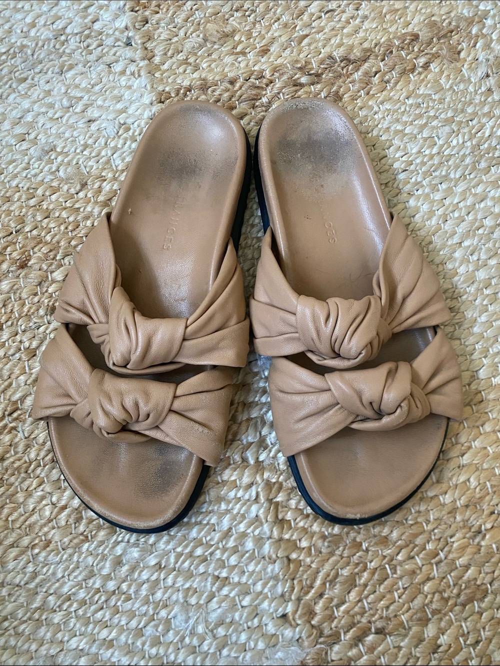 Dear Frances Tye Slide in Tan, 37